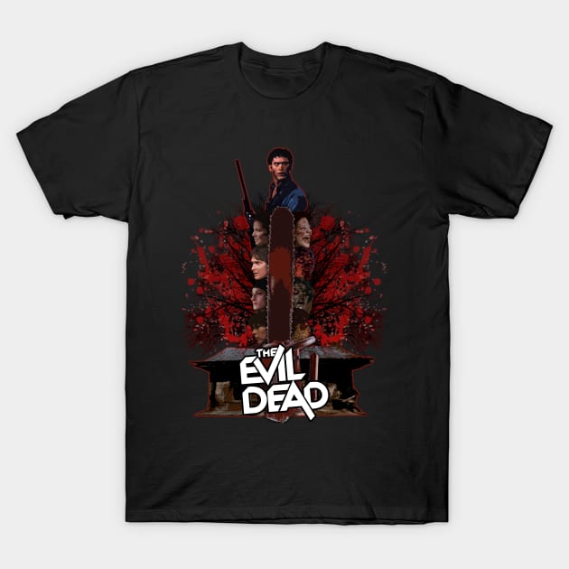 The Evil Dead (Chainsaw Design) T-Shirt by Zogar77